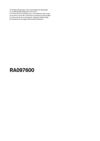 Notice GAGGENAU RA097600 Fridjero