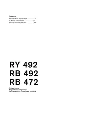 Notice GAGGENAU RB492701 Réfrigérateur