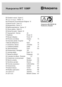 Notice HUSQVARNA WT 10MP некатегоризовано