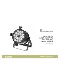 Notice Stairville RETRO FLAT PAR 18X12W RGB WW Éclairage