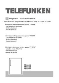 Notice TELEFUNKEN TT130RK Réfrigérateur