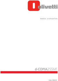 Notice OLIVETTI D-COPIA 255MF Non catégorisé