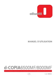 Notice OLIVETTI D-COPIA 8000MF PLUS Non catégorisé
