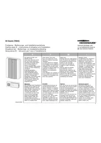 Notice Heidemann HX SOUND 70843 Sonnette de portes