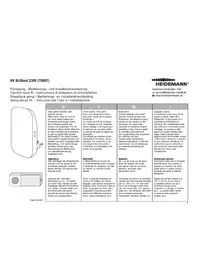 Notice Heidemann HX BRILLIANT 230V 70807 Sonnette de portes
