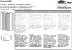 Notice Heidemann HX SECURE 70291 Non catégorisé