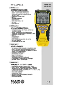 Notice Klein Tools VDV SCOUT PRO 3 Messgeräte