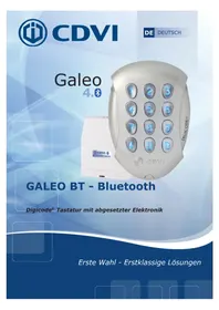 Notice CDVI GALEO BT Système d'alarme