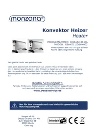 Notice Monzana DBHK002 Chauffage