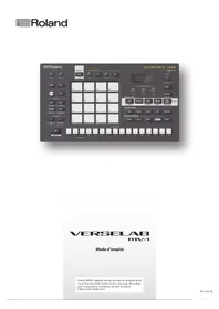 Notice ROLAND VERSELAB MV-1 Instrument de musique