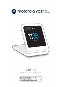 Notice MOTOROLA RAZR 40 ULTRA Телефон