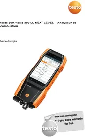 Notice Testo 300 Détecteur de gaz