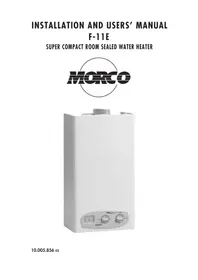 Notice Morco F-11 E L Chaudière