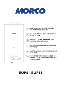 Notice Morco EUP11 Chaudière