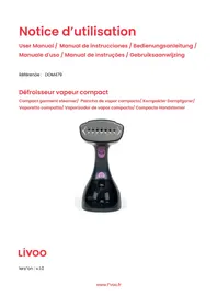 Notice LIVOO DOM479 Limpador a vapor