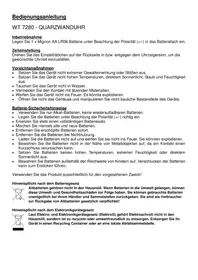 Notice TECHNOLINE WT 7280 Horloge