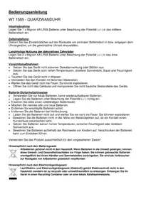 Notice TECHNOLINE WT 1585 Horloge