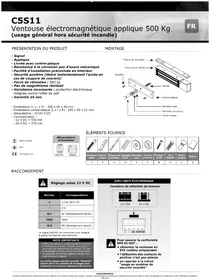 Notice CDVI C5S11 Système de sécurité et de contrôle d'accès