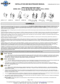 Notice Coxreels 117-4-225-CM Tuyau d'arrosage