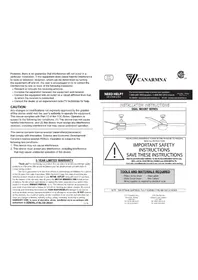 Notice Canarm CALIBRE XV Ventilateur