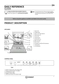 Notice INDESIT D2I HL326 Mașini de spălat vase
