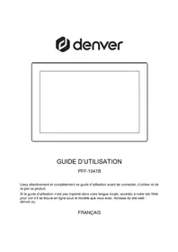 Notice DENVER PFF-1041B Cadre photo numérique