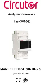 Notice CIRCUTOR LINE-CVM-D32 équipements de mesure