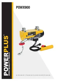 Notice PowerPlus POWX900 въжена лебедка