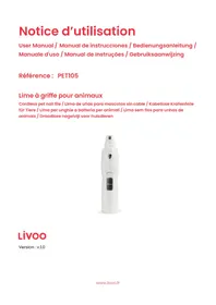 Notice LIVOO PET105 Set de manicura y pedicura