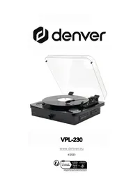 Notice DENVER VPL-230 Platine_disque