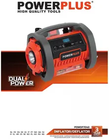 Notice PowerPlus POWDP7040 Compressor