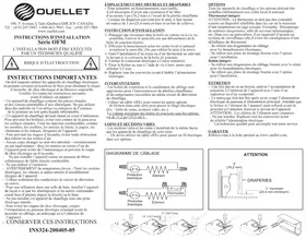 Notice Ouellet OFM0508BL Chauffage