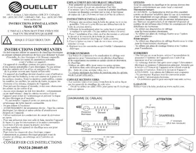 Notice Ouellet OFM0508AM Chauffage