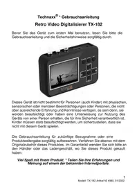 Notice TECHNAXX TX-182 Non catégorisé