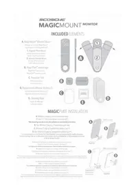 Notice Scosche MAGICMOUNT MONITOR Autres accessoires de téléphones