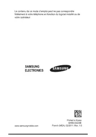 Notice SAMSUNG GT-C3303I Téléphone portable