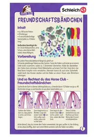 Notice Schmidt HORSE CLUB FREUNDSCHAFTSBäNDCHEN Board game