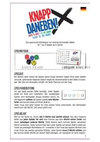 Notice Schmidt KNAPP DANEBEN! Board game