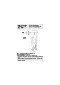 Notice MILWAUKEE M12 2432-20 Hand tool