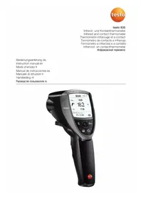 Notice Testo 835-H1 Thermomètre