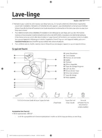 Notice SAMSUNG WW11BB534DTW Máquina de lavar