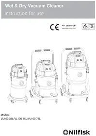 Notice NILFISK VL100 Прахосмукачка