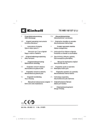 Notice EINHELL TE-MB 18/127 U LI Scie électrique