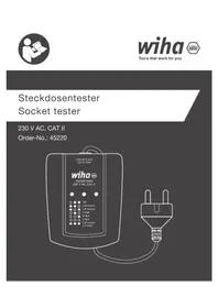 Notice Wiha 230 V AC CAT II Měřicí zařízení