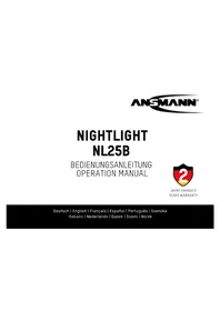 Notice ANSMANN NL25B Lamp