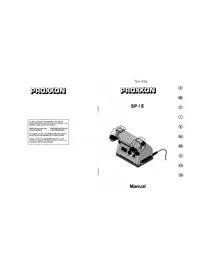 Notice PROXXON SP/E Broyeur