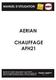 Notice AERIAN AFH21 Chauffage