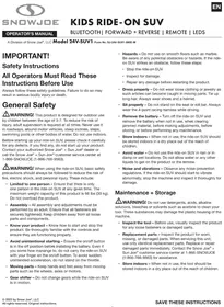 Notice Snow Joe 24V-SUV1 Jouets