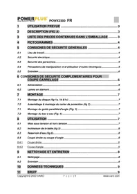 Notice PowerPlus POWX2300 Trancheuse