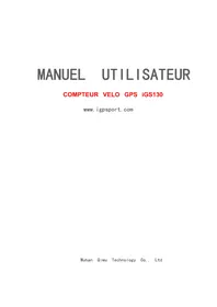 Notice iGPSport IGS130 Compteur